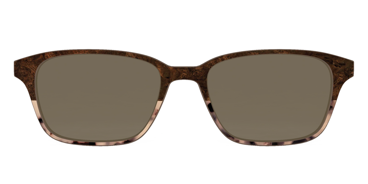 The Polarized Dark Oak Tortoise Split Sun Top