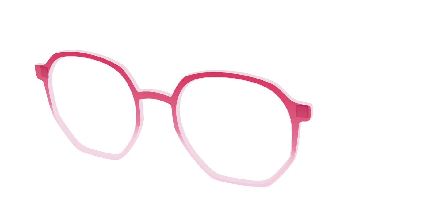 The Flamingo to Blush Gradient Crystal