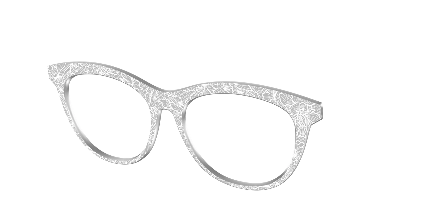 The Pale Gray Floral Lace