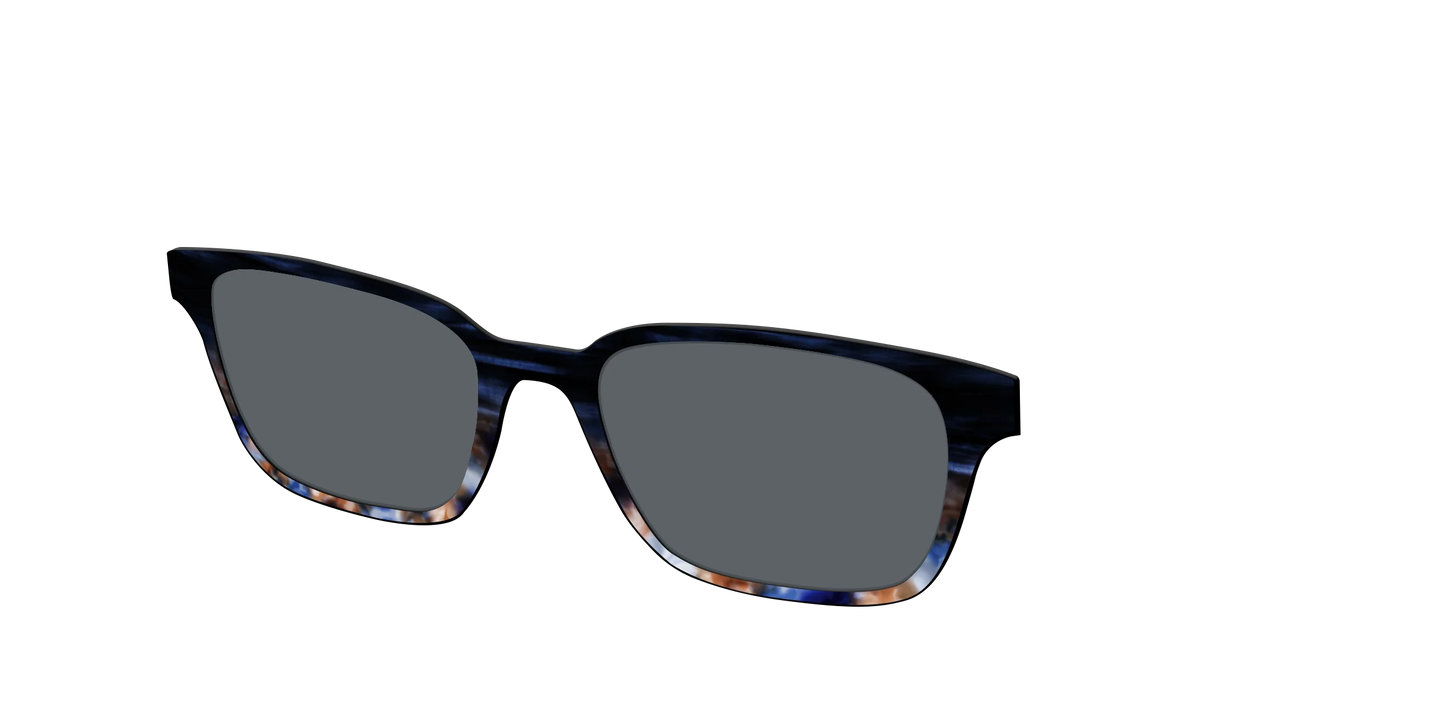 The Polarized Blue Horn Tortoise Sun Top