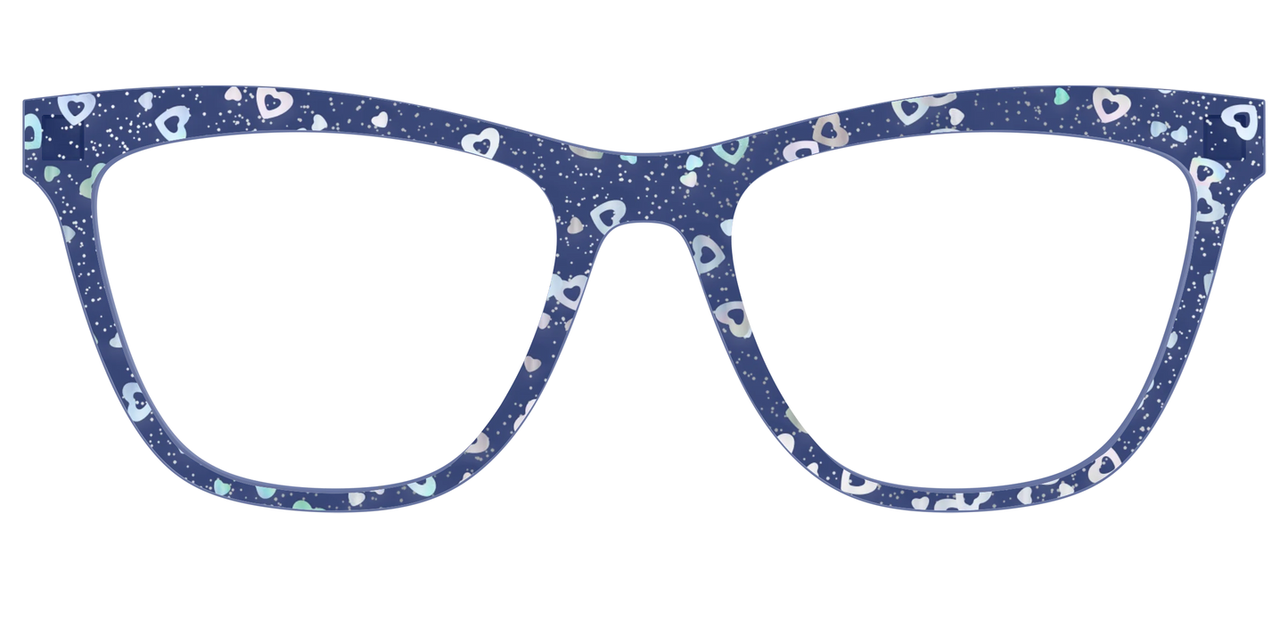 The Denim Heart Glitter Crystal