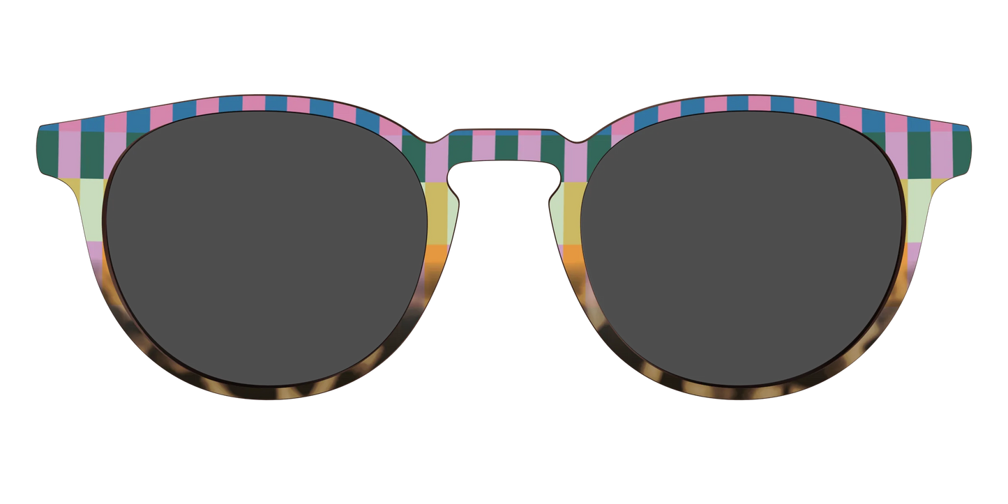 The Polarized Summer Stripes Tortoise Sun Top