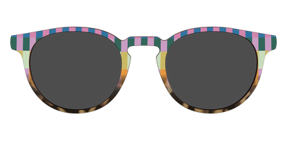 The Polarized Summer Stripes Tortoise Sun Top