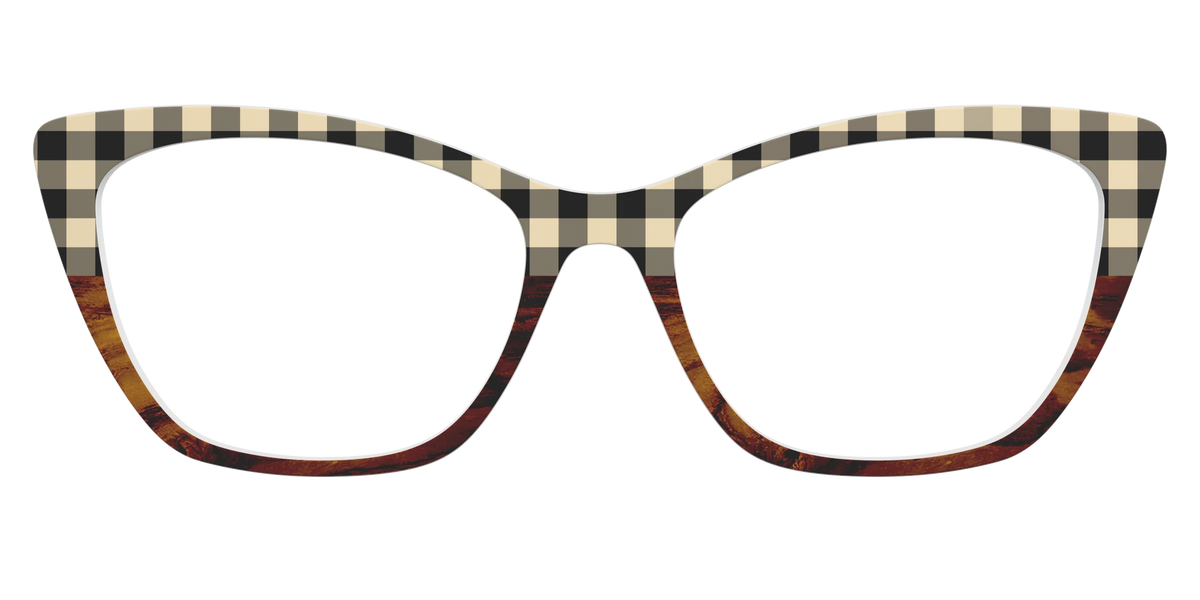 The Ivory Plaid Wood Split