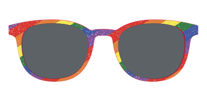 The Polarized Traditional Pride Flag Glitter Sun Top