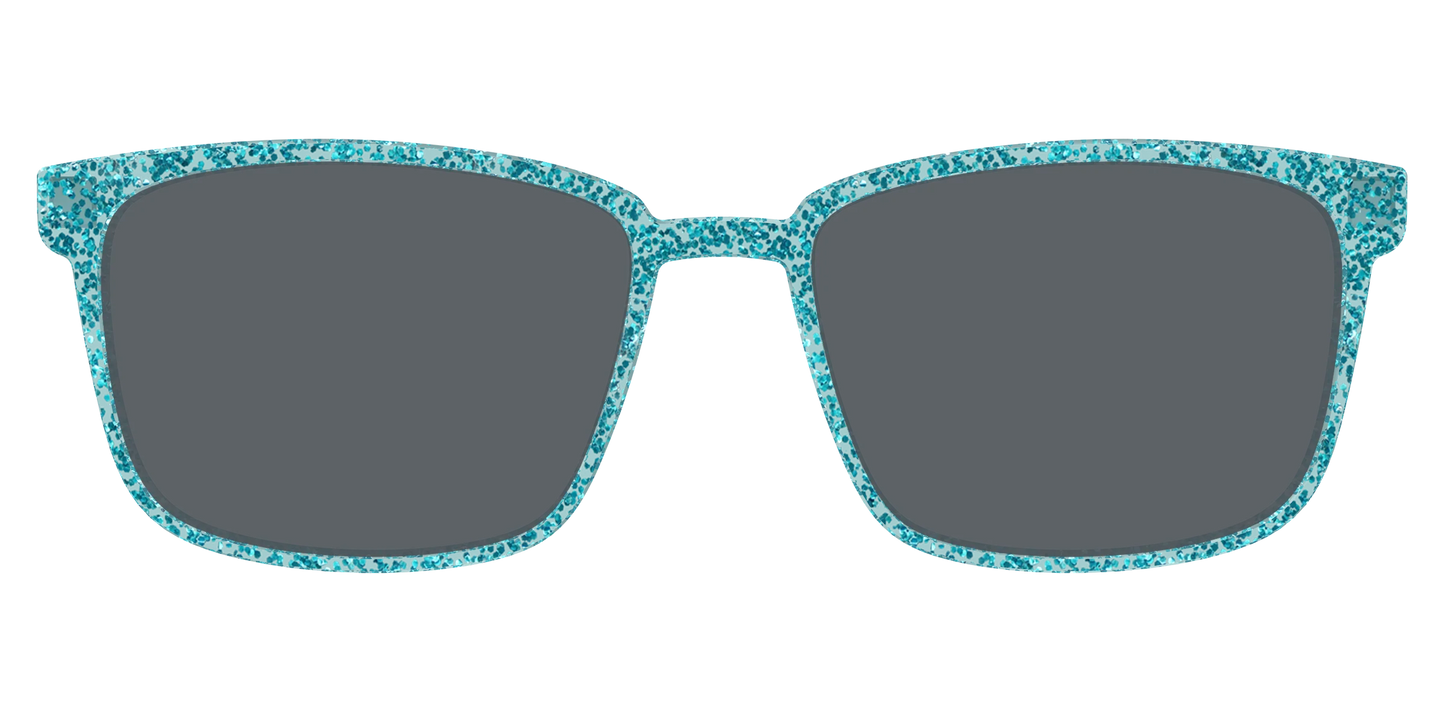 The Polarized Aquamarine Sparkle Sun Top