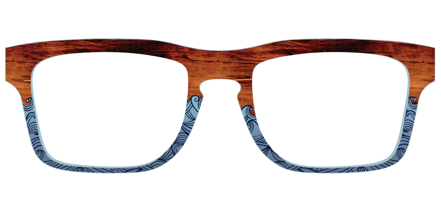The Blue Wood Waves Crystal