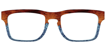 The Blue Wood Waves Crystal