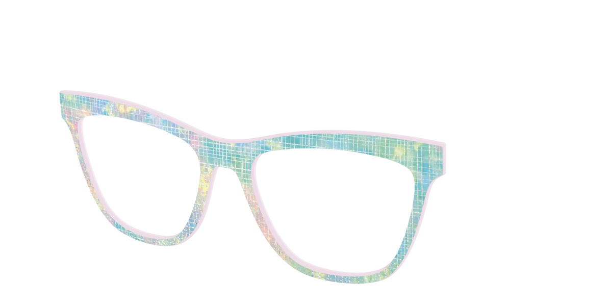 The Pastel Gradient with Holographic Hatching