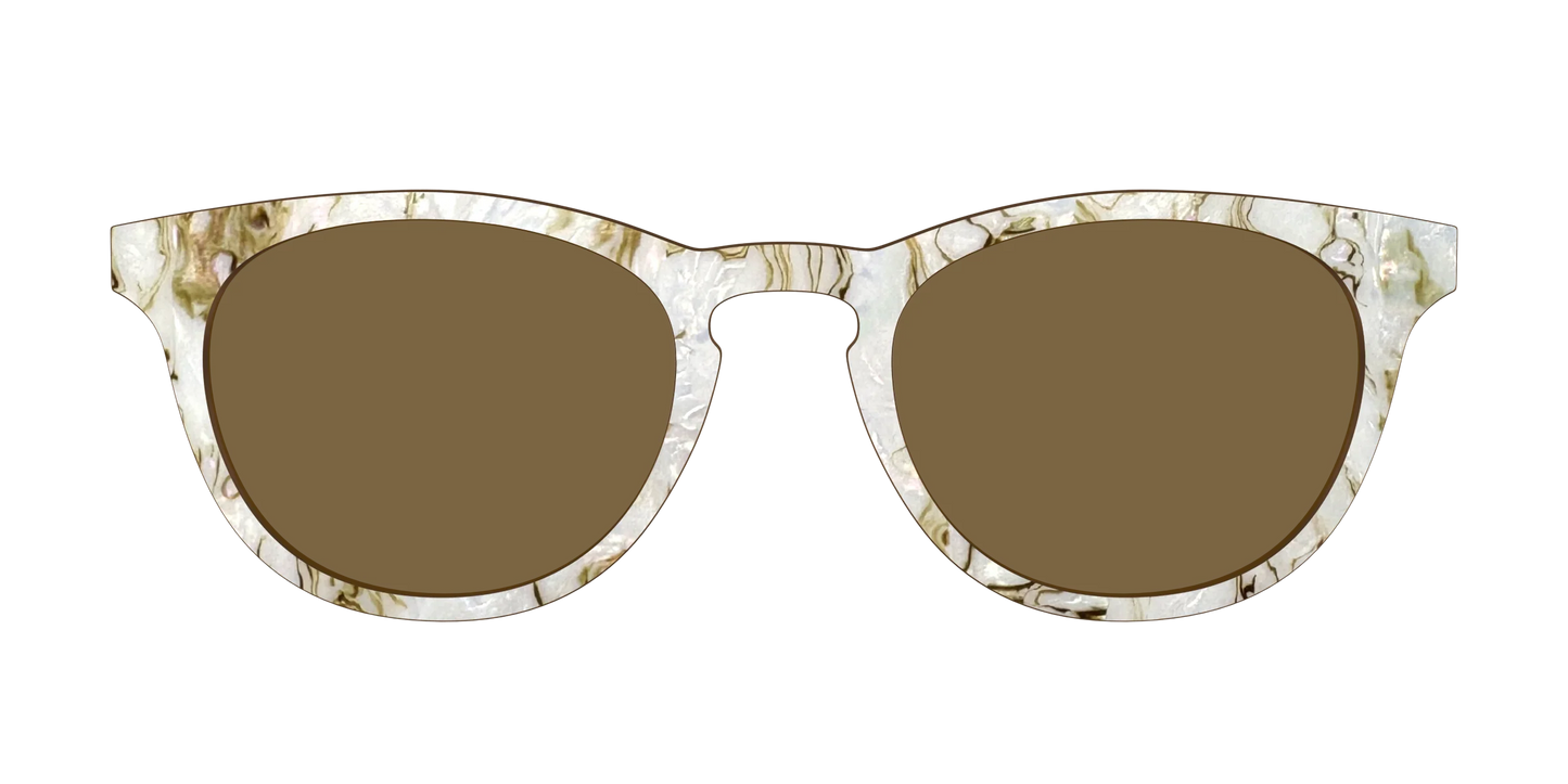 The Polarized Ivory Sand Pearl Shell Sun Top