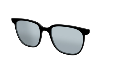 The Black With Slate Blue Lens