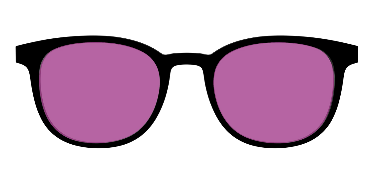 The Black with Violet Golf Lens