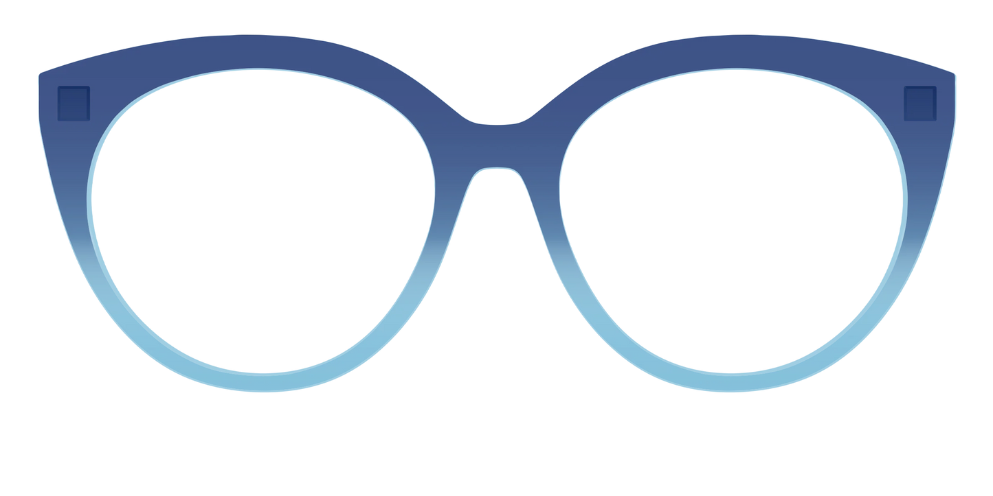 The Indigo to Sky Blue Gradient Crystal
