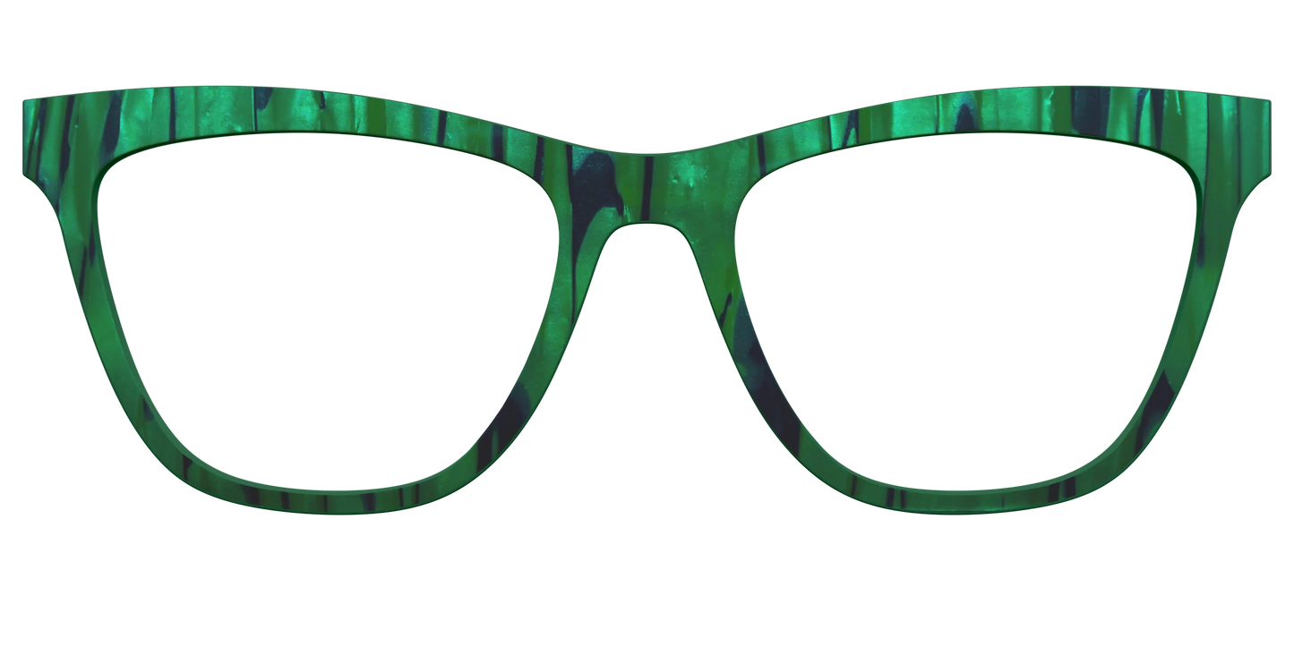 The Emerald Moire Stripes