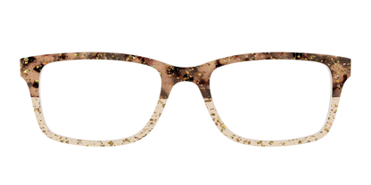 The Khaki Tortoise Crystal Split with Gold Flakes