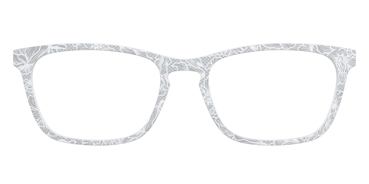The Pale Gray Floral Lace