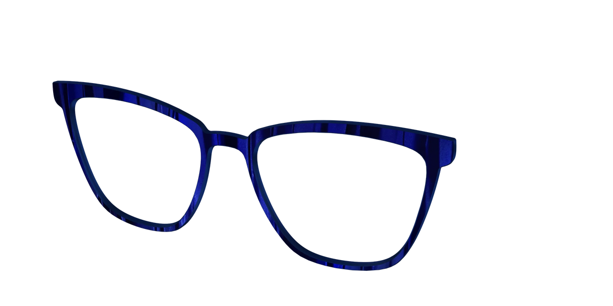 The Indigo Moire Stripes