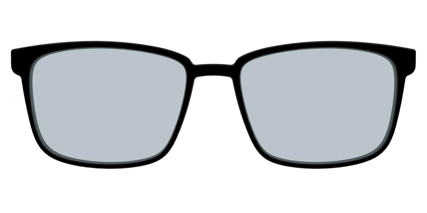 The Black With Slate Blue Lens