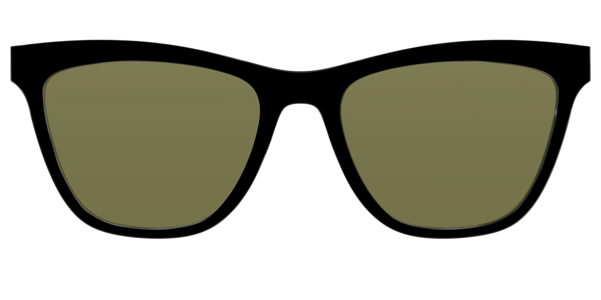 The Black with Green Racquet Sport Lens