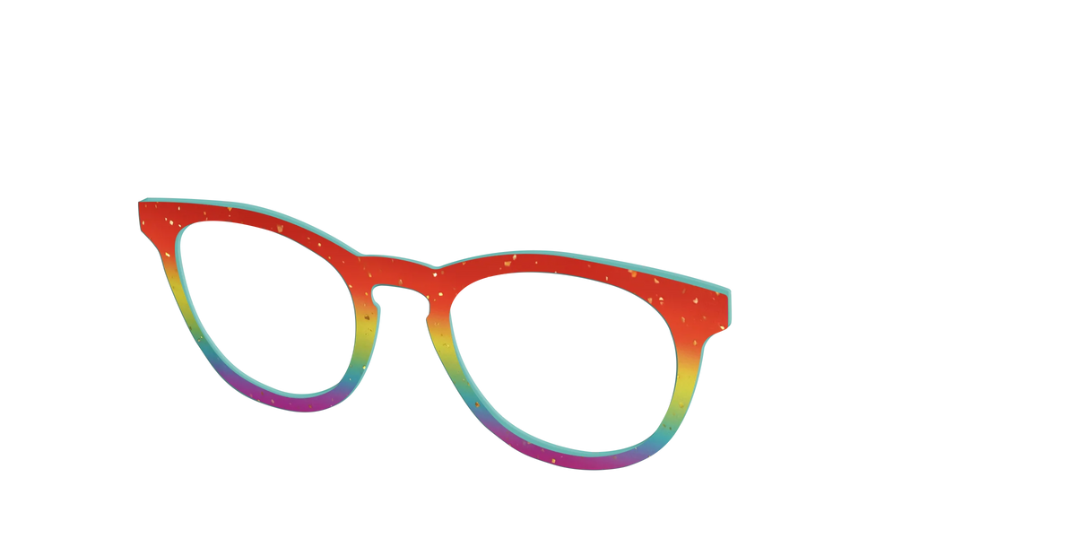The Spectrum Gradient with Gold Flakes
