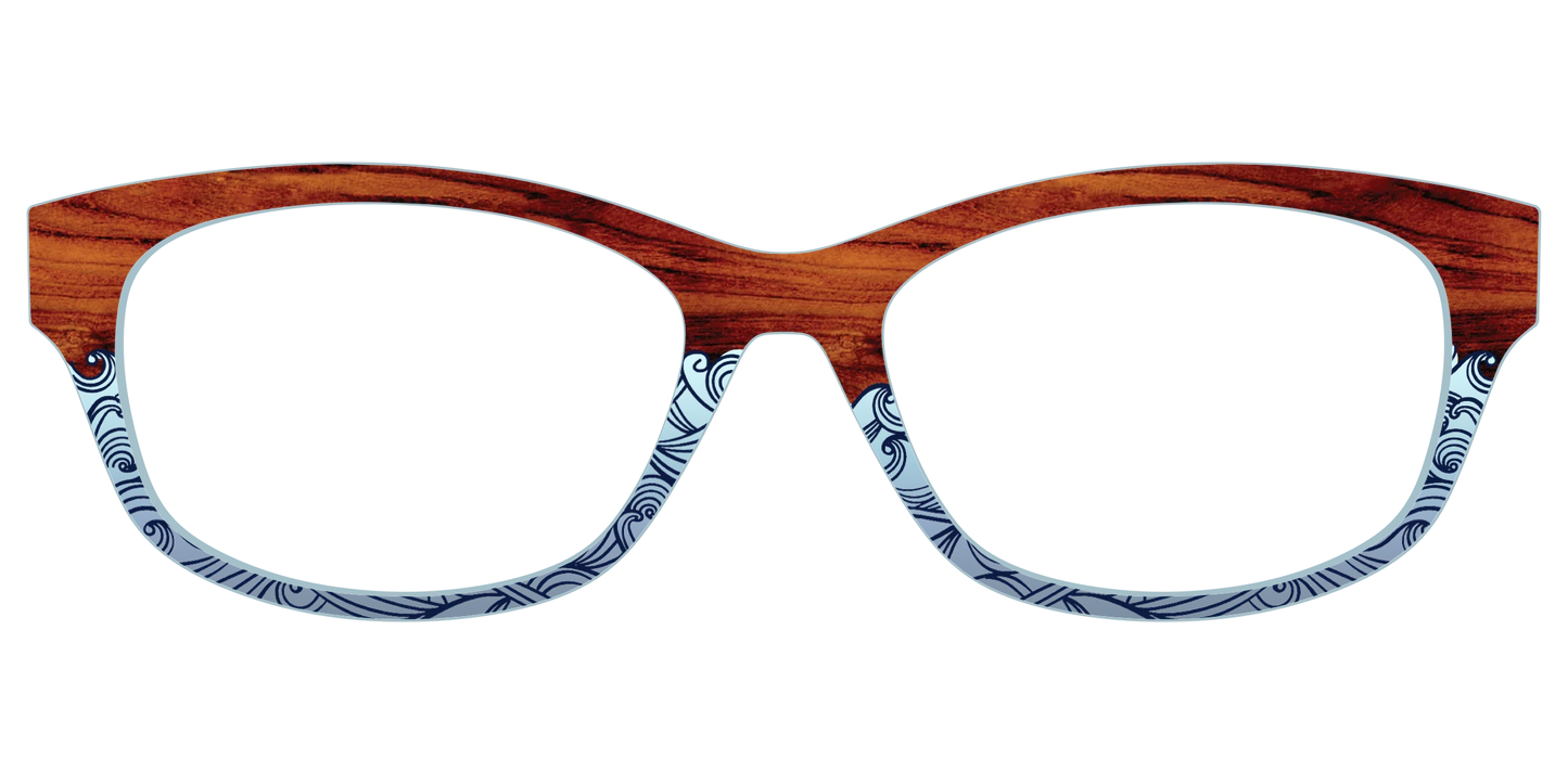 The Blue Wood Waves Crystal
