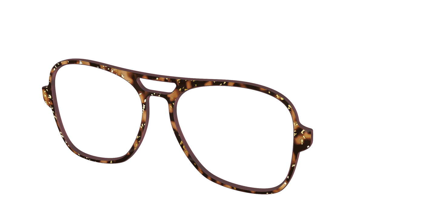 The Sandalwood Tortoise with Gold Foil