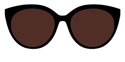 The Black with Brown Golf Lens