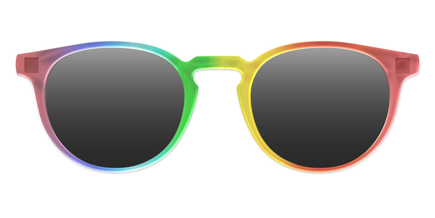 The Polarized Rainbow Gradient Sun Top