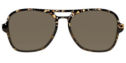 The Polarized Caramel Tortoise Horn Split Sun Top