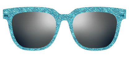 The Polarized Aquamarine Sparkle Sun Top