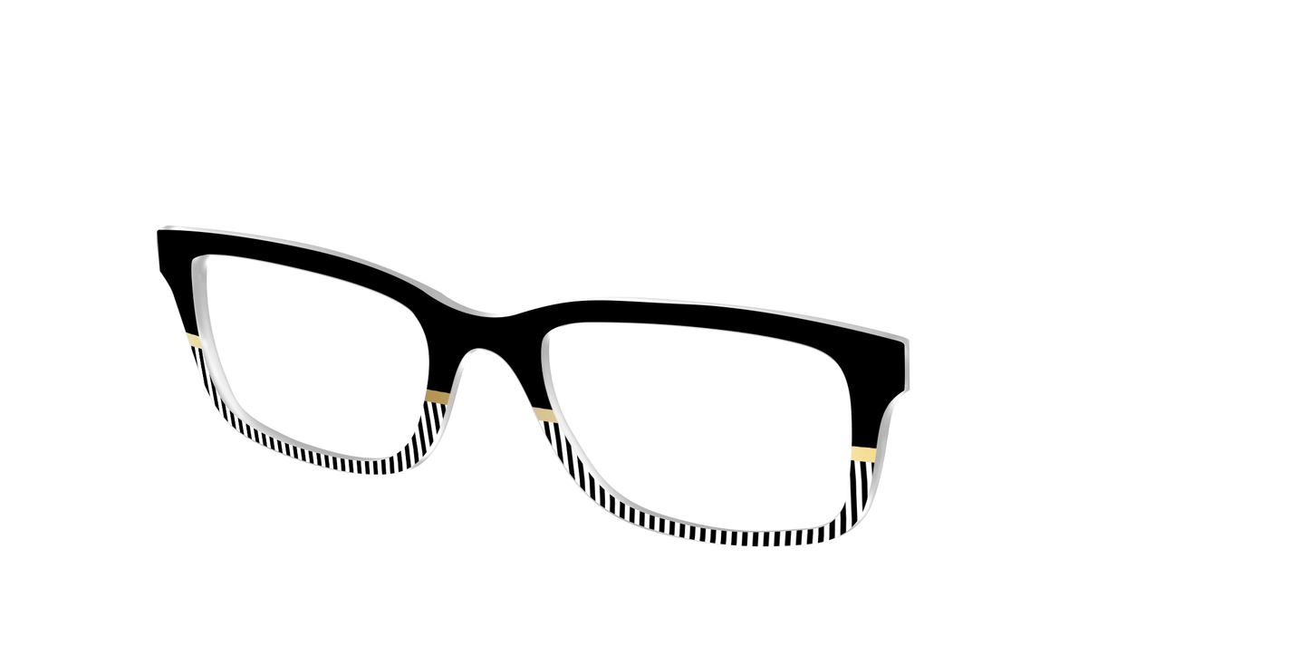 The Chic Stripes Crystal with Gold Foil
