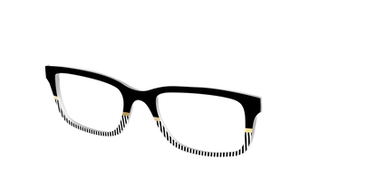 The Chic Stripes Crystal with Gold Foil