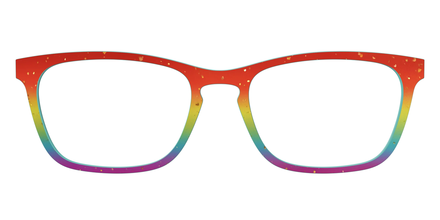 The Spectrum Gradient with Gold Flakes