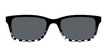 The Polarized Checkerboard Fade Sun Top