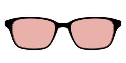 The Black With Coral Pink Lens