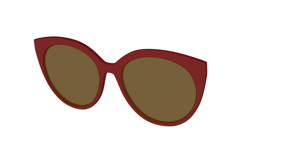 The Polarized Burgundy Sun Top