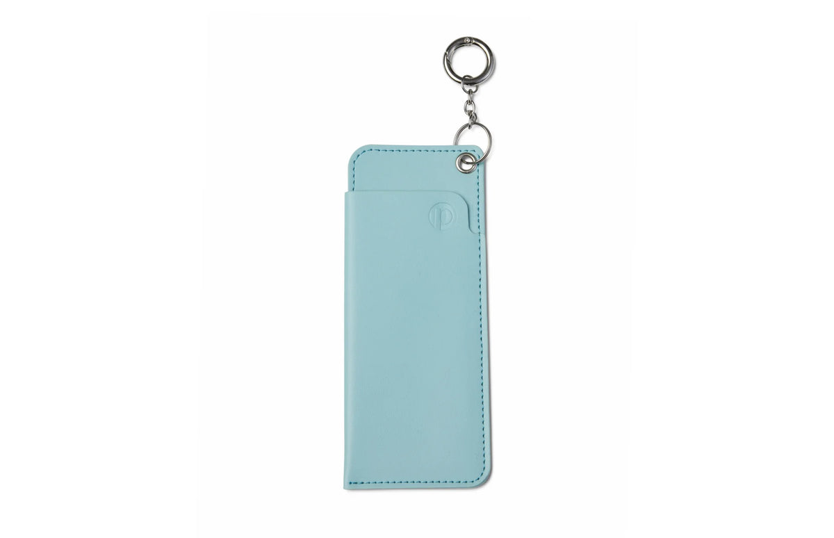 The Top Frame Keychain Case Iris Blue