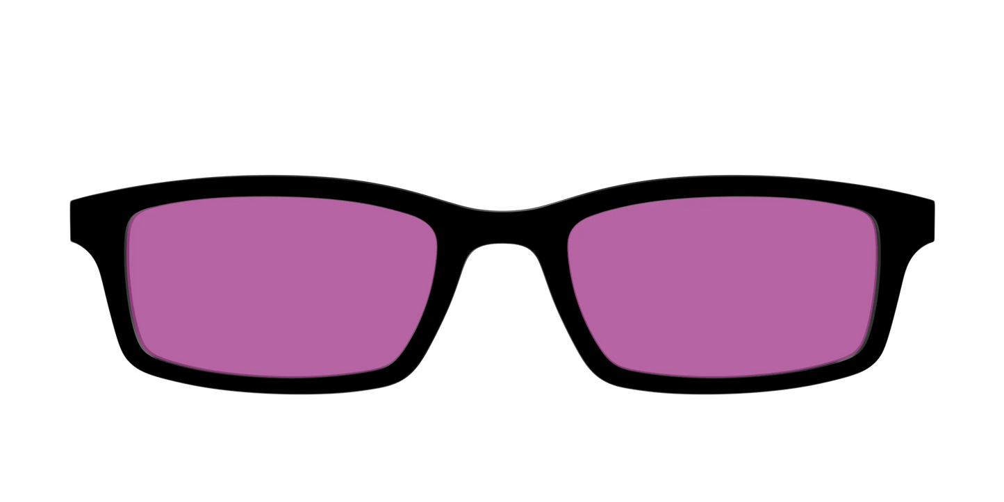 The Black with Violet Golf Lens