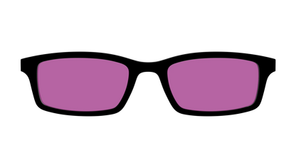 The Black with Violet Golf Lens