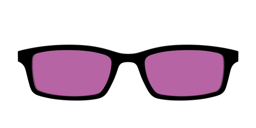 The Black with Violet Golf Lens