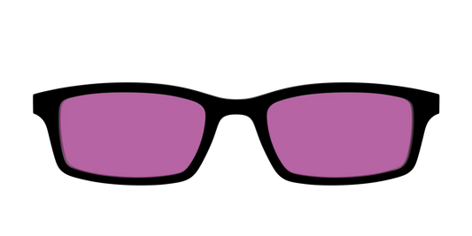 The Black with Violet Golf Lens