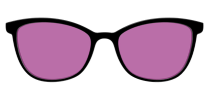 The Black with Violet Golf Lens