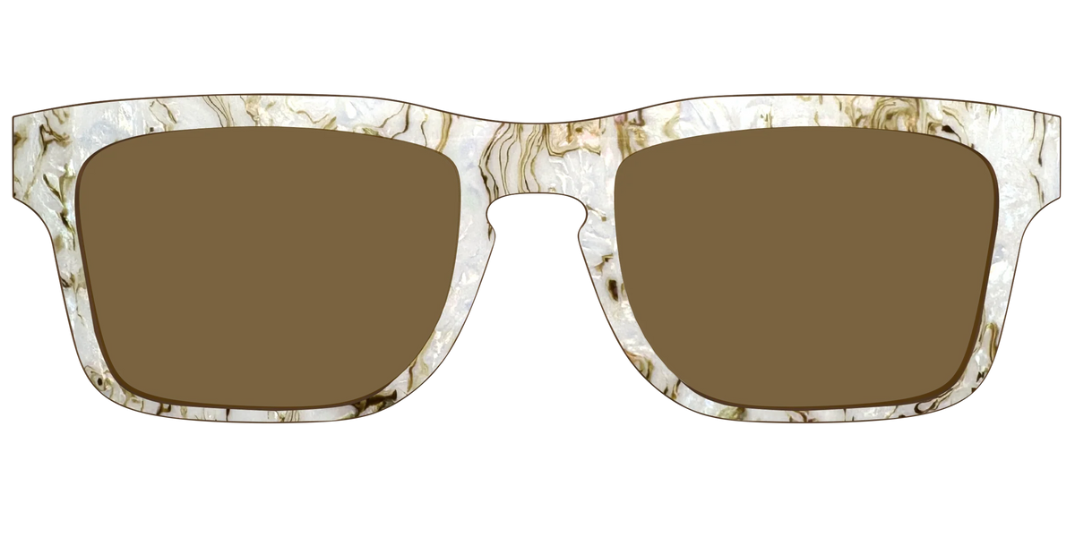 The Polarized Ivory Sand Pearl Shell Sun Top