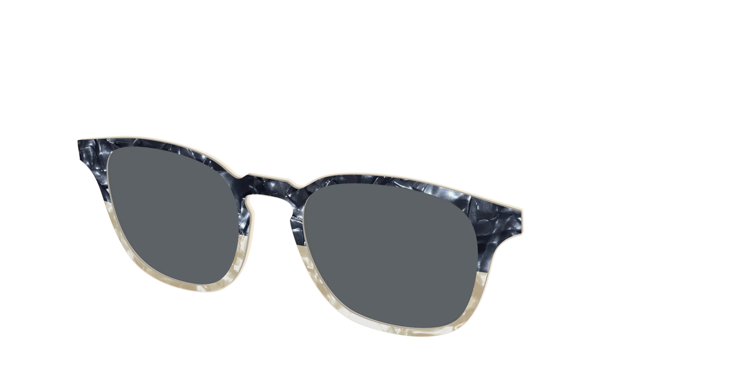 The Polarized Navy to Taupe Pearl Split Sun Top