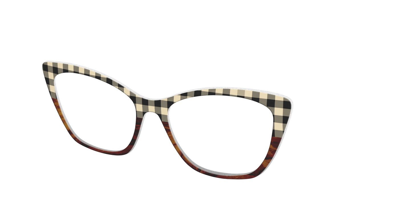 The Ivory Plaid Wood Split