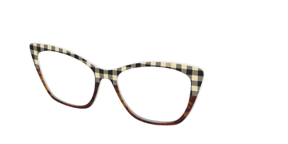 The Ivory Plaid Wood Split