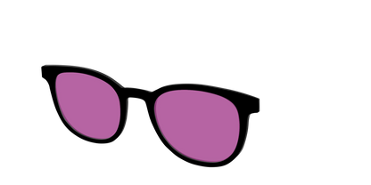 The Black with Violet Golf Lens