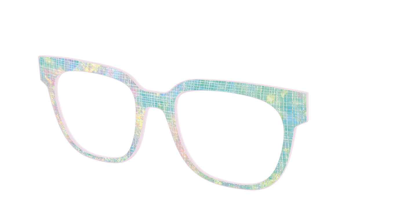 The Pastel Gradient with Holographic Hatching