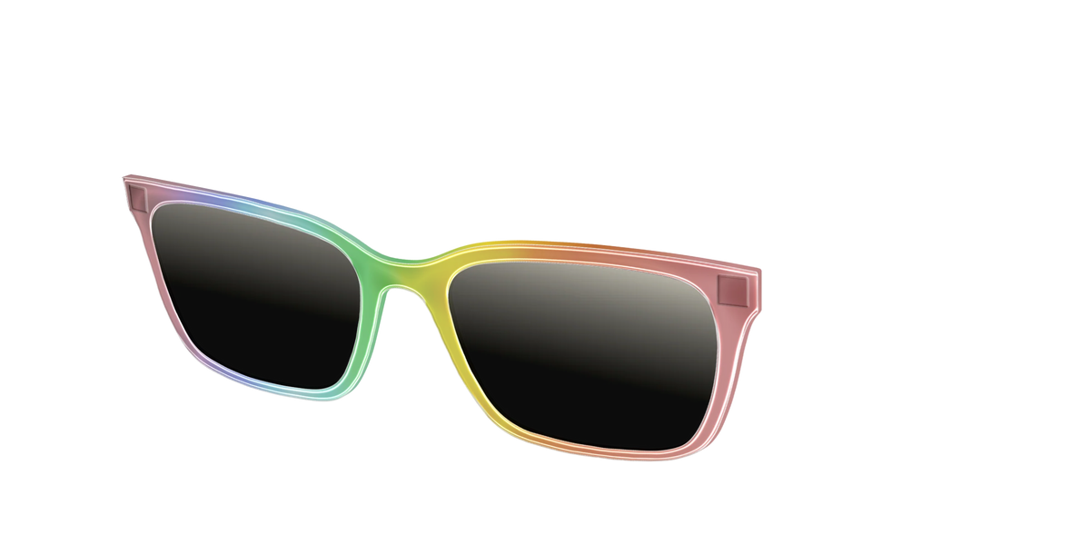The Polarized Rainbow Gradient Sun Top
