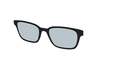 The Black With Slate Blue Lens
